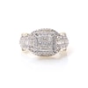 1.00 CT. T.W. Composite Princess-Cut Diamond Frame Multi-Row Engagement Ring in 10K Gold