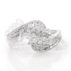 0.45 CT. T.W. Multi-Diamond Bypass Ring in 10K White Gold