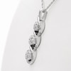 0.29 CT. T.W. Multi-Diamond Three Stone Twist Pendant in 10K White Gold