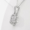 0.69 CT. T.W. Composite Diamond Cushion Frame Pendant in 10K White Gold