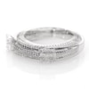 0.29 CT. T.W. Diamond Frame Multi-Row Engagement Ring in 10K White Gold