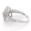 0.95 CT. T.W. Diamond Triple Frame Ring in 10K White Gold