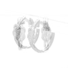 0.145 CT. T.W. Diamond Double Knot Hoop Earrings in Sterling Silver