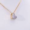 Convertibilities 0.23 CT. T.W. Composite Diamond Heart Three-in-One Pendant in Sterling Silver with 14K Gold Plate