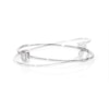 Convertibilities 0.146 CT. T.W. Diamond Cushion Frame Flex Two-in-One Bangle in Sterling Silver