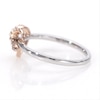 0.065 CT. T.W. Diamond Infinity Knot Heart Ring in Sterling Silver and 10K Rose Gold