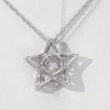 Unstoppable Love™ 0.065 CT. Diamond Solitaire Star Pendant in Sterling Silver