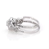 0.92 CT. T.W. Diamond Bypass Double Frame Twist Bridal Set in 10K White Gold