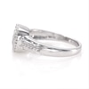 Quad Diamond Accent Cushion Frame Ring in Sterling Silver