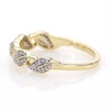 0.088 CT. T.W. Diamond Leaf Stackable Band in 10K Gold