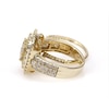 1.95 CT. T.W. Diamond Double Cushion Frame Bridal Set in 10K Gold