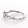 0.085 CT. T.W. Composite Diamond Teardrop Promise Ring in Sterling Silver