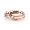 0.45 CT. T.W. Diamond Double Frame Twist Bridal Set in 10K Rose Gold