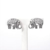 0.147 CT. T.W. Diamond Elephant Stud Earrings in Sterling Silver