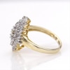 0.95 CT. T.W. Baguette and Round Composite Cascade Diamond Ring in 10K Gold