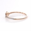 0.18 CT. T.W. Diamond Flower Ring in 10K Rose Gold