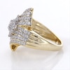 1.69 CT. T.W. Diamond Frame Multi-Row Wave Ring in 10K Gold