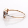 0.118 CT. T.W. Diamond Bow Ring in 10K Rose Gold