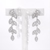 0.18 CT. T.W. Diamond Vine Drop Earrings in Sterling Silver