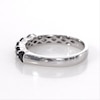 0.95 CT. T.W. Black Diamond Five Stone Anniversary Band in Sterling Silver