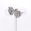 0.45 CT. T.W. Diamond Flower Orbit Stud Earrings in Sterling Silver