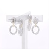 0.23 CT. T.W. Diamond Link Drop Earrings in Sterling Silver and 10K Gold