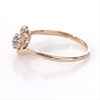 0.115 CT. T.W. Composite Diamond Leaves Bypass Ring in 10K Rose Gold