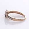 0.146 CT. T.W. Composite Diamond Cushion Frame Ring in 10K Rose Gold