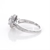 1.45 CT. T.W. Diamond Double Frame Split Shank Engagement Ring in 14K White Gold