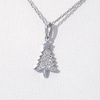 0.06 CT. T.W. Diamond Christmas Tree Pendant in Sterling Silver