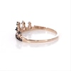 0.085 CT. T.W. Black Diamond Crown Ring in 10K Rose Gold