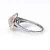 0.95 CT. T.W. Composite Diamond Double Frame Split Shank Engagement Ring in 10K Two-Tone Gold