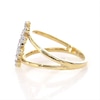 0.29 CT. T.W. Diamond Linear Scatter Split Shank Ring in 10K Gold