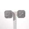 1.23 CT. T.W. Multi-Diamond Cushion Frame Stud Earrings in 10K Rose Gold