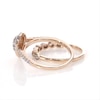 0.45 CT. T.W. Pear-Shaped Multi-Diamond Art Deco Bridal Set in 10K Rose Gold