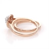 0.69 CT. T.W. Pear-Shaped Diamond Double Frame Bridal Set in 14K Rose Gold