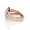 1.95 CT. T.W. Composite Diamond Double Marquise Frame Multi-Row Bridal Set in 10K Rose Gold