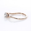 0.29 CT. T.W. Diamond Bypass Tri-Sides Engagement Ring in 10K Rose Gold