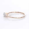 0.29 CT. T.W. Diamond Tri-Sides Engagement Ring in 10K Rose Gold