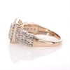 0.69 CT. T.W. Composite Diamond Square Frame Scallop Shank Engagement Ring in 10K Rose Gold