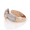 0.95 CT. T.W. Composite Diamond Marquise-Shaped Frame Multi-Row Ring in 10K Rose Gold