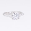 1.50 CT. T.W. Certified Lab-Created Diamond Frame Engagement Ring in 14K White Gold (F/I1)