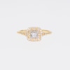 0.25 CT. T.W. Princess-Cut Diamond Double Frame Split Shank Engagement Ring in 10K Gold (I/I3