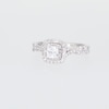 0.80 CT. T.W. Princess-Cut Diamond Double Frame Twist Shank Engagement Ring in 14K White Gold (I/I2)