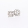 0.15 CT. T.W. Diamond Cushion-Shaped Frame Stud Earrings in Sterling Silver