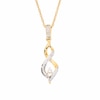 0.16 CT. T.W. Diamond Twist Flame Pendant in 10K Gold