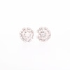 0.50 CT. T.W. Multi-Diamond Scallop Edge Frame Stud Earrings in 10K White Gold