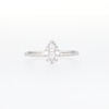 Forever Connected 0.20 CT. T.W. Pear-Shaped Diamond Frame Ring in Sterling Silver