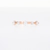 0.145 CT. T.W. Diamond Alternating Large and Small Five Stone Anniversary Band in 10K Rose Gold