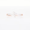 0.23 CT. T.W. Diamond Double Row Bypass Anniversary Band in 10K Rose Gold